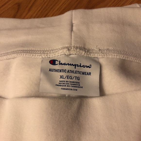 CHAMPION~ Men’s white joggers Size XL. - Picture 6 of 8